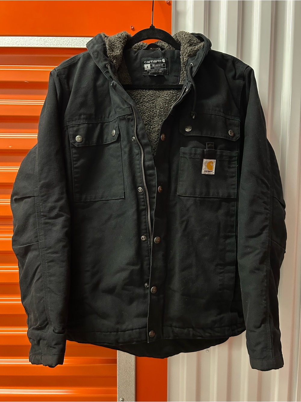 Carhartt Relaxed Fit Washed Duck Sherpa-Lined Bartlett Jacket
